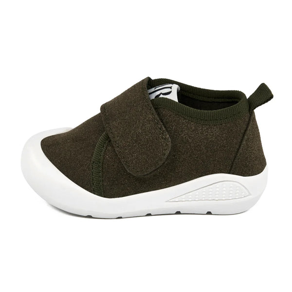 Khaki Memory Foam First Steps Shoes