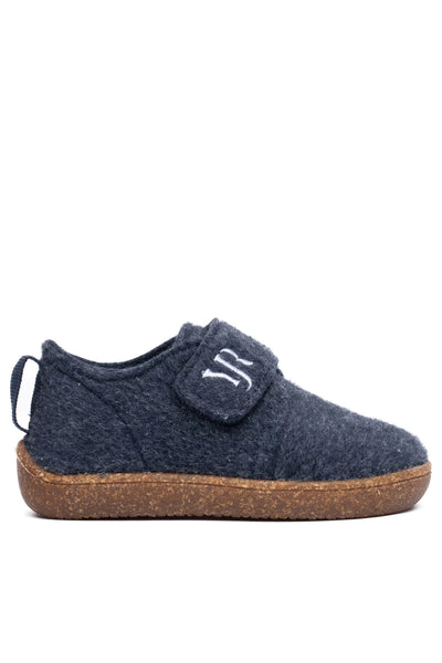 Barefoot Navy Felt Winter Children's Shoes
