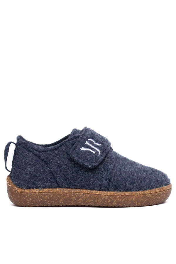 Barefoot Navy Felt Winter Children's Shoes