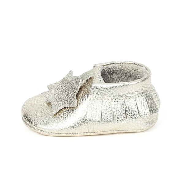 Yoyo Junior Bootie Genuine Leather in Gold with Star Fringe Detail