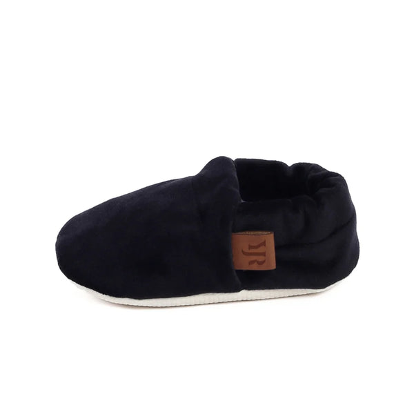 Black Velvet Baby Booties