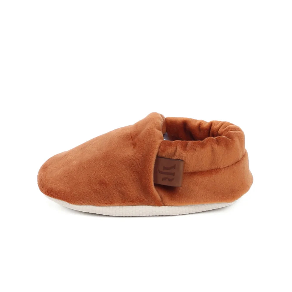 Caramel Velvet Baby Booties