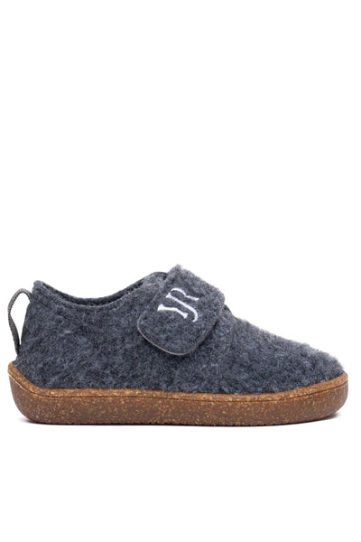 Barefoot Anthracite Felt Winter Children's Shoes