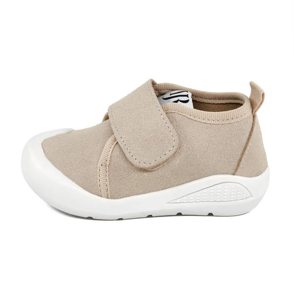 Cream Memory Foam First Step Shoes
