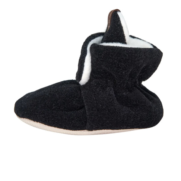 Polar Black Baby Slippers