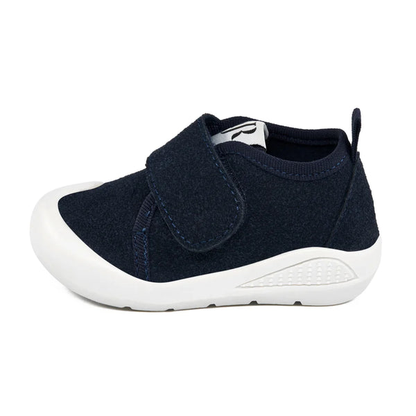 Navy Blue Memory Foam First Steps Shoes
