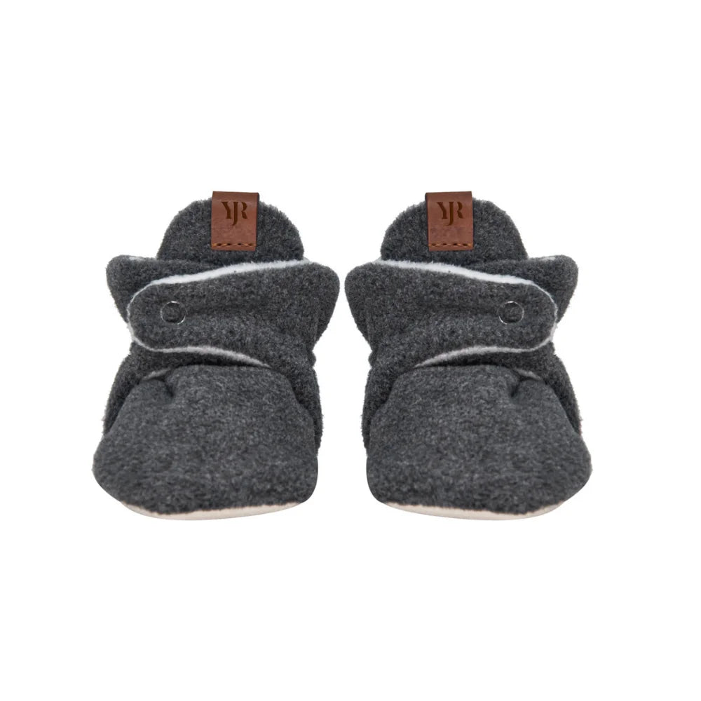 Polar Anthracite Baby Slippers
