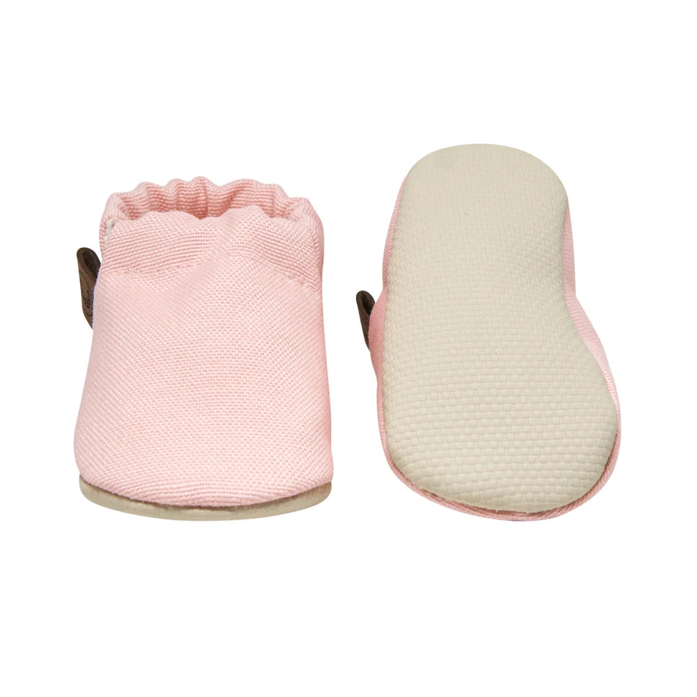 Dusty Pink Oeko-Tex Cotton Baby Booties
