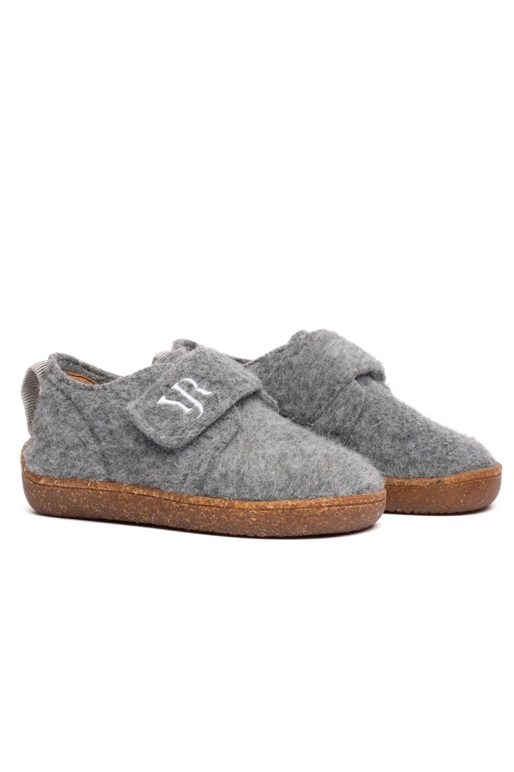 Barefoot Grey Felt Winter Children's Shoes