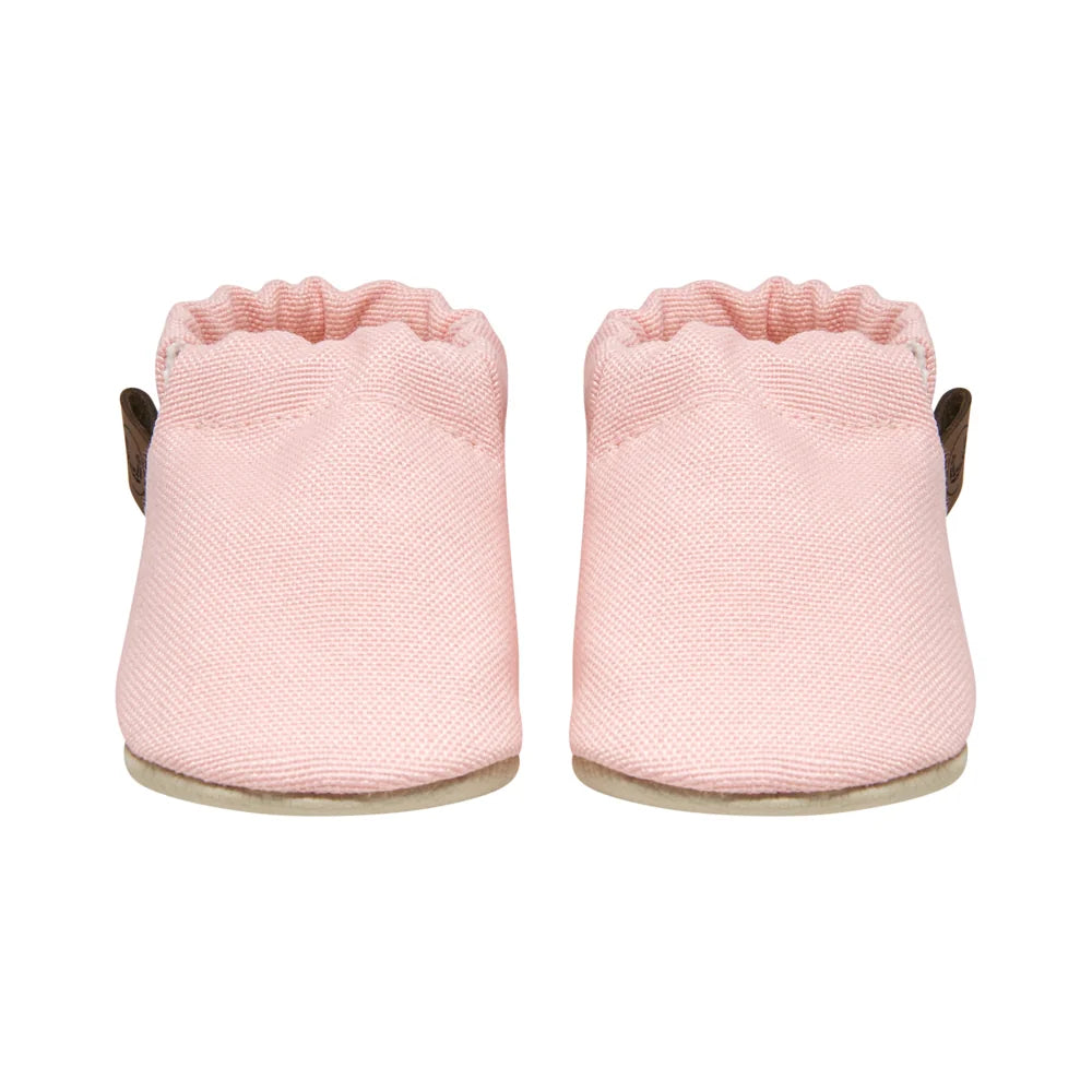 Dusty Pink Oeko-Tex Cotton Baby Booties