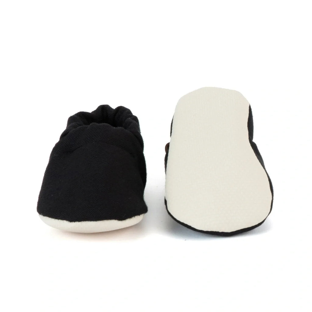 Black Oeko-Tex Certified Baby Bootie