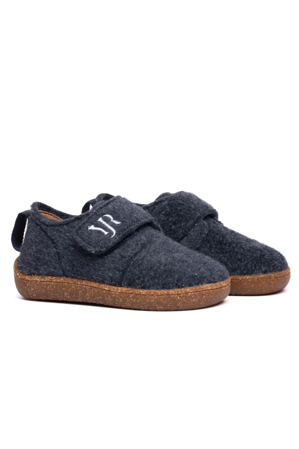 Barefoot Navy Felt Winter Children's Shoes