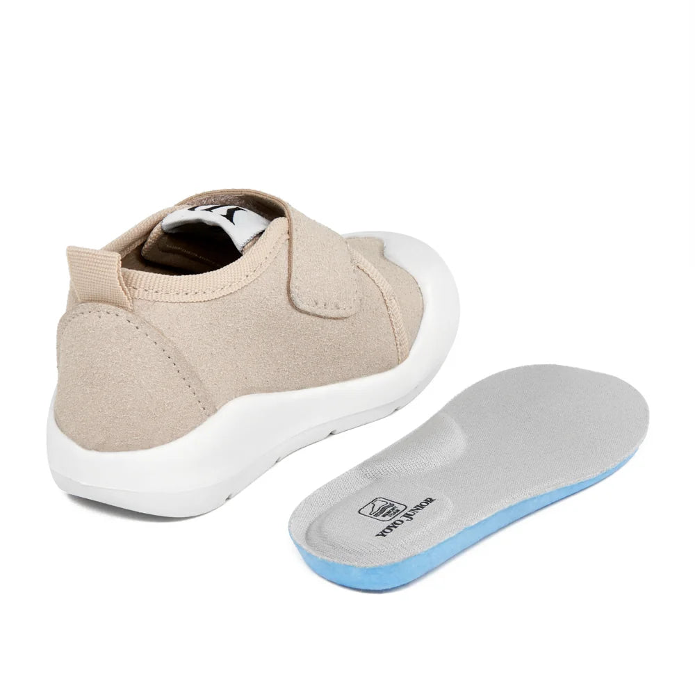 Cream Memory Foam First Step Shoes