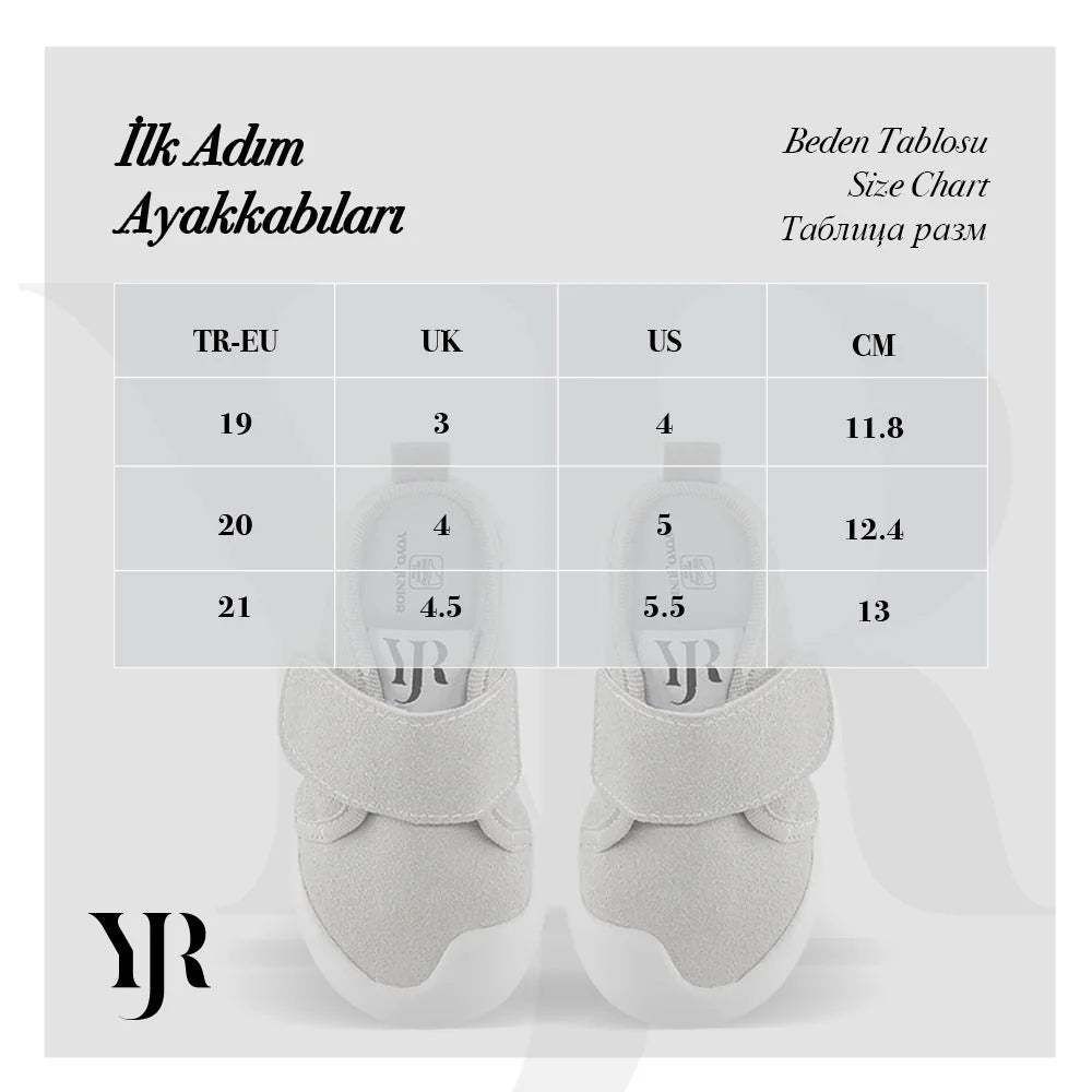 Cream Memory Foam First Step Shoes