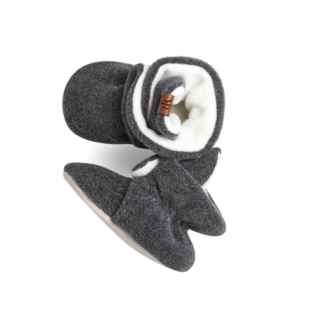 Polar Anthracite Baby Slippers