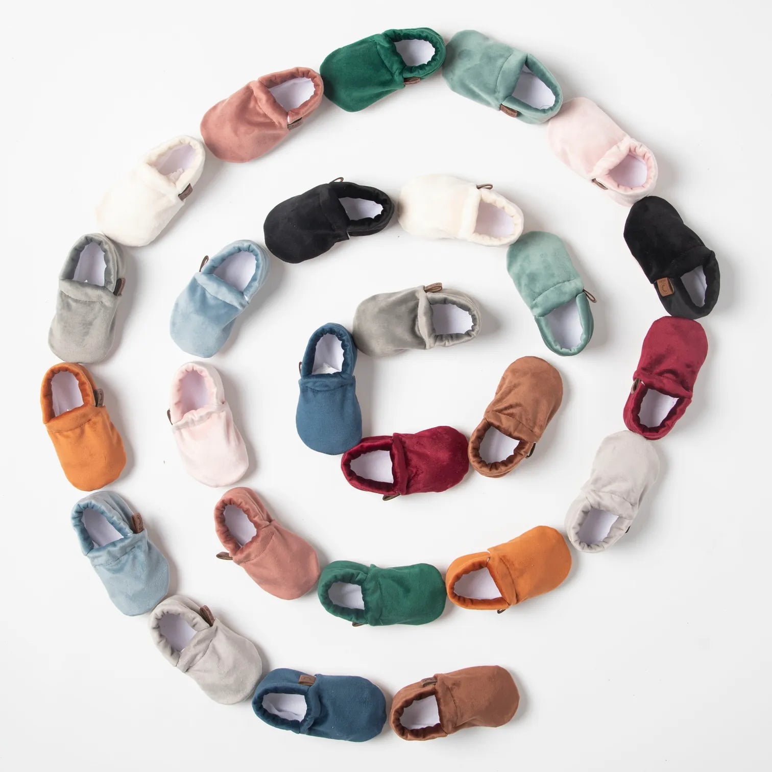 Caramel Velvet Baby Booties