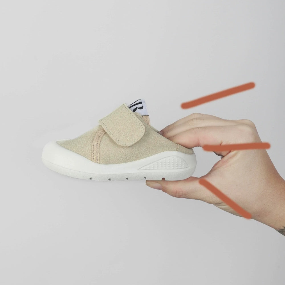 Cream Memory Foam First Step Shoes