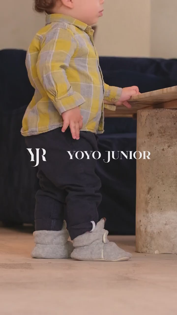 Polar Light Grey Baby Slippers