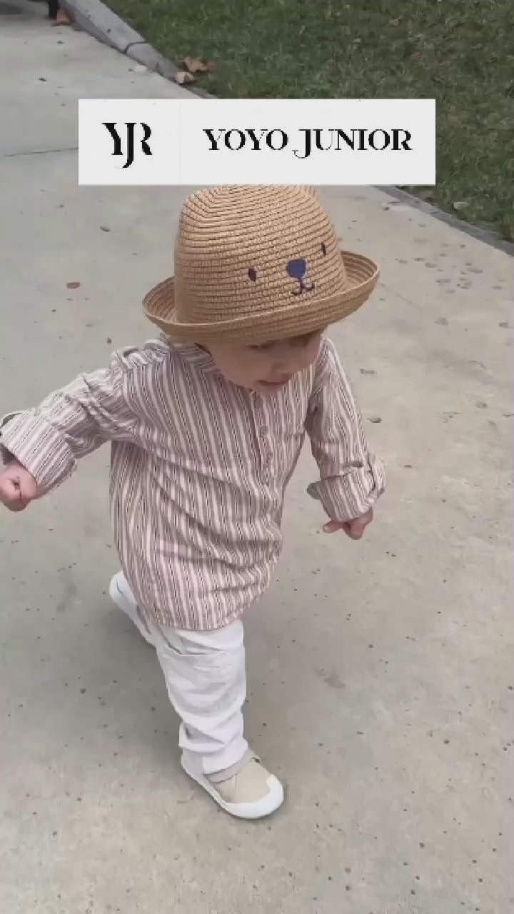 Cream Memory Foam First Step Shoes